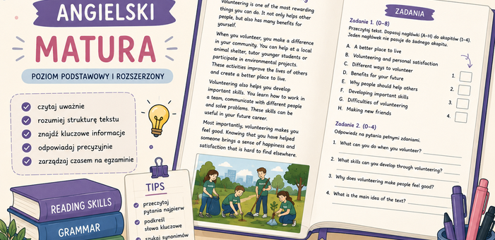 czytanie ze zrozumieniem matura podstawowa angielski