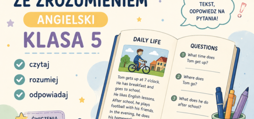 czytanie ze zrozumieniem angielski klasa 5