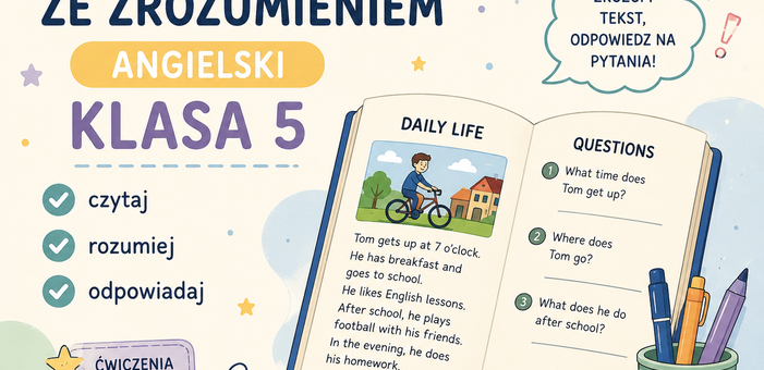 czytanie ze zrozumieniem angielski klasa 5