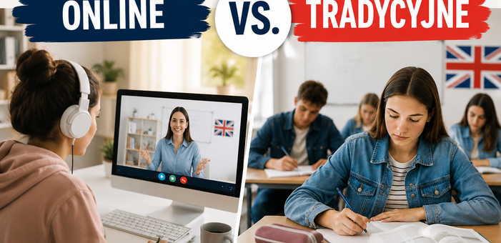 lekcje z języka angielskiego online vs tradycyjne